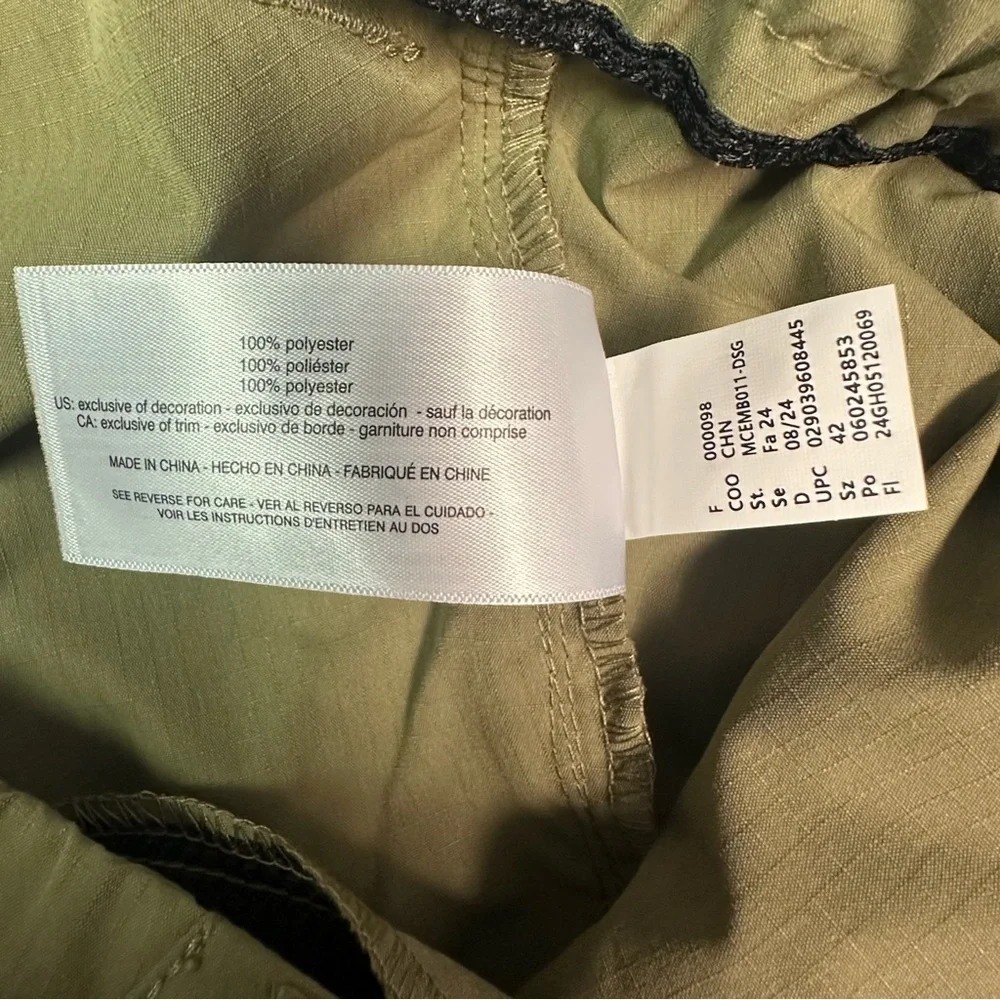 Cross Eyed Moose Men's Dusky Green Cargo Pants Polyester Size 42